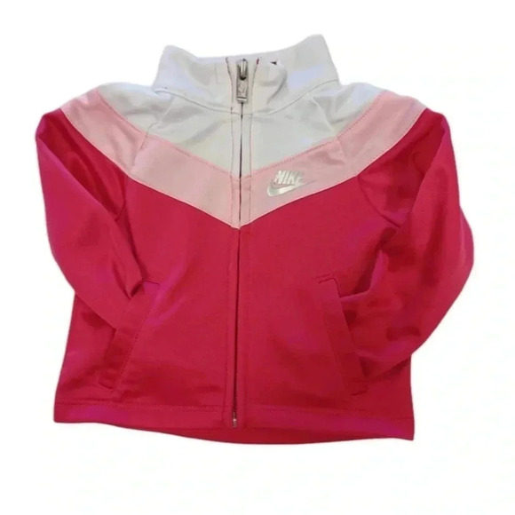Nike Pink Track Jacket Size  9M - Picture 5 of 9